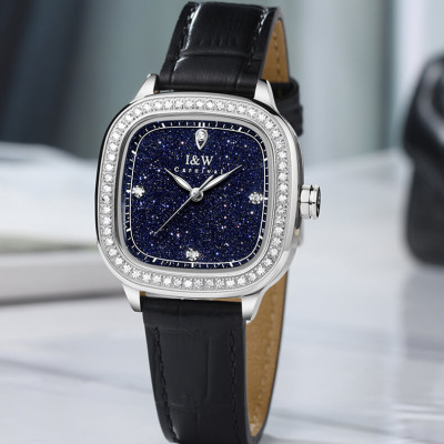 Đồng hồ nữ chính hãng I&W CARNIVAL IW632L-1 Kính sapphire ,chống xước ,Chống nước 30m ,Bảo hành 24 tháng,Máy điện tử(Pin),dây da cao cấp, thiết kế đơn giản dễ đeo