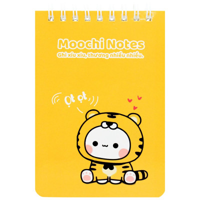 Sổ Lò Xo Moochi Notes B7 - Kẻ Ngang - 120 Trang 80gsm - The Sun 01
