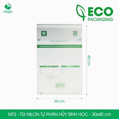 MT2 - 40x30 cm - 500 Túi nilon (tự phân hủy sinh học) đóng hàng