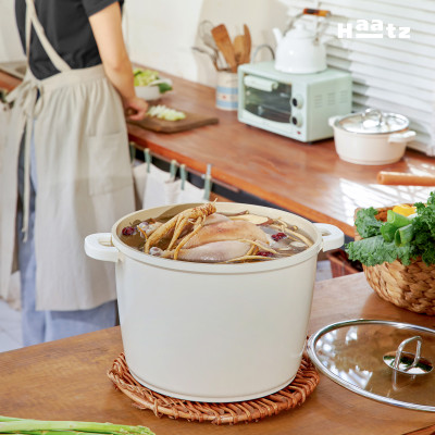 Nồi luộc gà chống dính phủ gốm Hàn Quốc dung tích 10L size 28cm, bảo hành 24 tháng