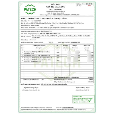 Sạc dự phòng PISEN QUICK High Power Box 10000mAh, 22.5W OWN (TS-D312) kèm chân cắm, kèm cáp sạc, Hàng chính hãng