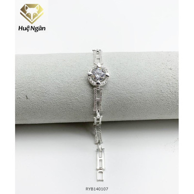 Lắc tay bạc 925 Huệ Ngân - Vòng tròn tình yêu RYB140107