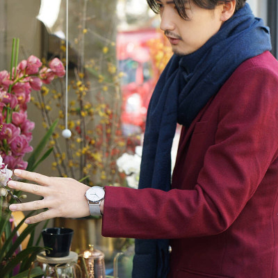 Đồng hồ đeo tay Nam hiệu JONAS & VERUS Y01544-A0.WWWBW, Máy Cơ (Automatic), Kính mo tráng sapphire hạn chế trầy xước, Dây lưới thép không gỉ 316L