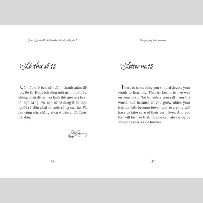 Combo 3 quyển Sách Song Ngữ Việt - Anh: The Journey Of Youth + The Journey Into Summer +The Journal To Grow Up