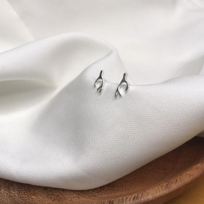 Khuyên tai bạc 925 cành cây lạ mắt độc đáo nhỏ nhắn dễ thương đáng yêu Dế Bạc - K5997