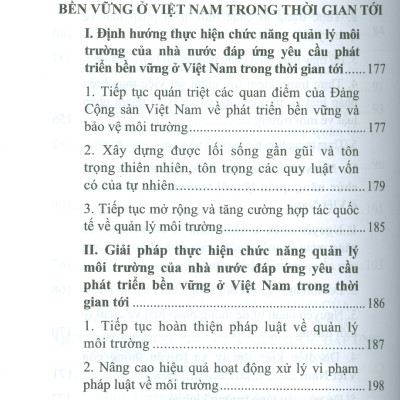 Chức Năng Quản Lý Môi Trường Của Nhà Nước Đáp Ứng Yêu Cầu Phát Triển Bền Vững Ở Việt Nam (Sách chuyên khảo) - TS. Bùi Xuân Phái