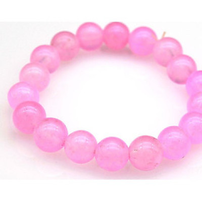 Lắc Tay Nữ Bạc Hiểu Minh LTU377 Phong Thủy màu hồng