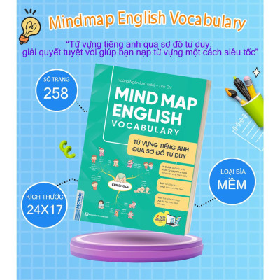 Sách - Mindmap English Vocabulary - Từ Vựng Tiếng Anh Qua Sơ Đồ Tư Duy - MCBooks
