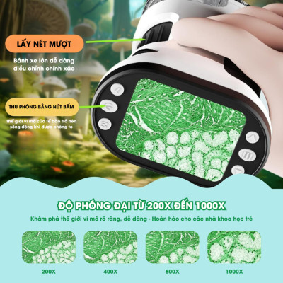 SCIENCE HORSE - SD668 - Kính Hiển Vi LED Thông Minh (Máy Đơn) (STEAM)