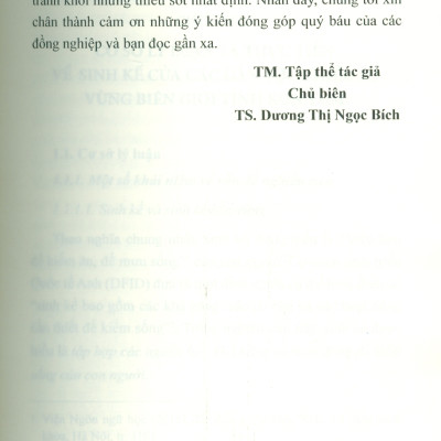 Sinh Kế Của Các Dân Tộc Thiểu Số Vùng Biên Giới Tỉnh Kom Tum (Sách chuyên khảo) - TS. Dương Thị Ngọc Bích chủ biên 