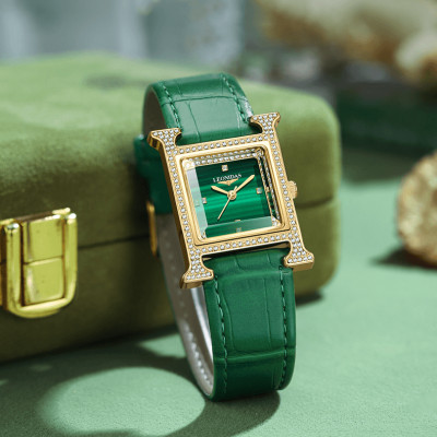 Đồng hồ nữ chính hãng LEONIDAS LD80206-1 Kính sapphire ,chống xước ,Chống nước 30m ,Bảo hành 24 tháng,Máy điện tử(Pin),dây da cao cấp, thiết kế đơn giản dễ đeo