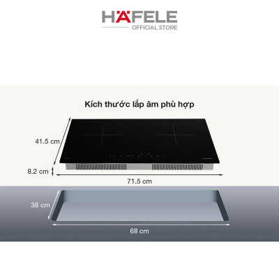 Bếp âm từ đôi Hafele HC-I2712A (536.61.716) 71.5cm | Hàng chính hãng