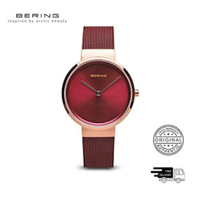 Đồng Hồ Nữ Bering Red Mesh Màu Đỏ 14531-363