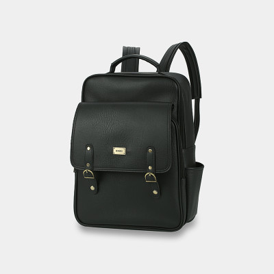 Balo Laptop Da Cao Cấp IDIGO UBP2-5050, Balo Công Sở Nam Nữ Nắp Gập Thời Trang Đựng Laptop 15 Inch