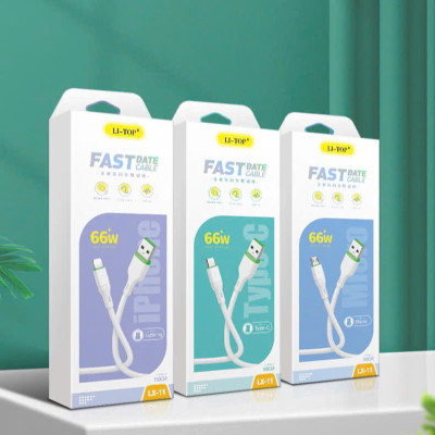 Dây sạc LI-TOP LX11 chân Micro (hộp giấy) công suất 66W, Kim Ánh cho dùng thử 30 ngày, bảo Hàng chính hãng 12 tháng
