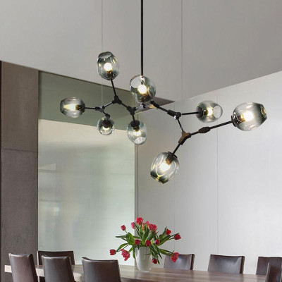 Đèn chùm thả RIO TOURFANG 8 bóng - 10 bóng cao cấp đặc biệt sang trọng trong không gian phòng khách,sảnh khách sạn