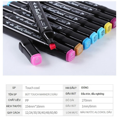 Bộ Bút 30 Màu Touch Chuyên Nghiệp - Hàng chính hãng 