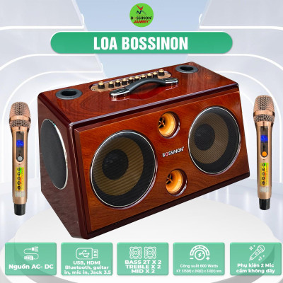 Loa hát karaoke xách tay Bossinon N2290K- Hàng chính Hãng