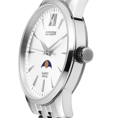 Đồng Hồ Nam Citizen Dây Thép Không Gỉ AK5000-54A - Mặt Trắng
