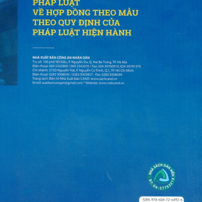 Pháp Luật Về Hợp Đồng Theo Mẫu Theo Quy Định Của Pháp Luật Hiện Hành (Sách chuyên khảo) - TS. Trần Ngọc Hiệp