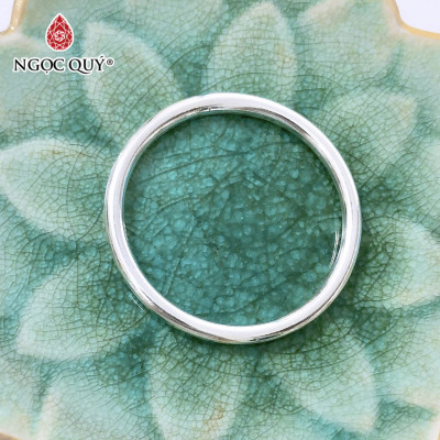 Lắc bạc nguyên khối cao cấp - Ngọc Quý Gemstones