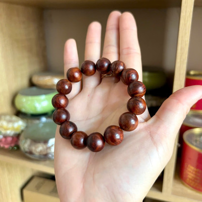 Vòng gỗ Nu Huyết Long - size 14li hàng VIP - Tuyển chọn từng hạt - không sử dụng hoá chất