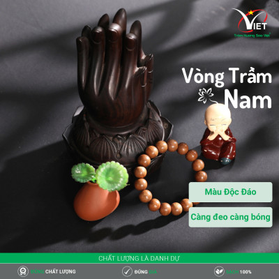 Vòng Trầm Thiên Nhiên - Màu Chocolate Độc Đáo - Mẫu Nam