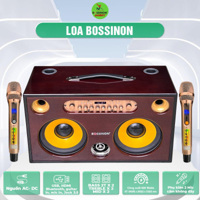 Loa hát karaoke xách tay Bossinon K100B- Hàng chính Hãng