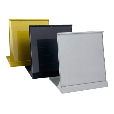 Bảng thông tin để bàn nhôm Enter AL35 100x100mm, Khung thông tin sản phẩm, Khung bảng giá, Kệ trưng bày để bàn