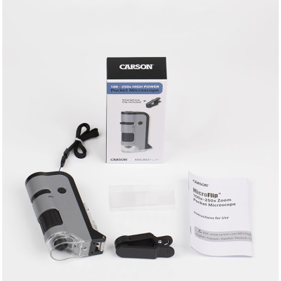 Kính Hiển Vi Carson MicroFlip MP-250 100x-250x Cao Cấp - Hàng Nhập Khẩu