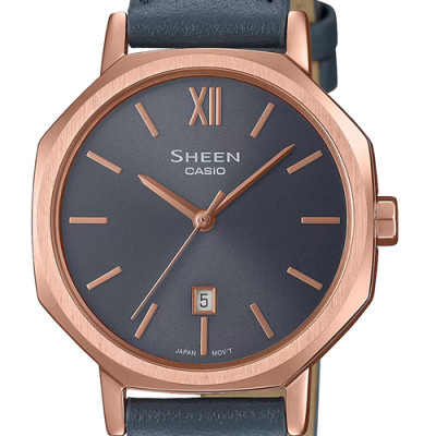 Đồng hồ Casio Sheen Nữ Dây Da SHE-4554PGL-8AUDF 