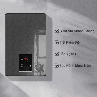 Máy nước nóng trực tiếp có cài đặt nhiệt độ, làm nóng tức thì, hàng thái lan (TẶNG ÁT CHỐNG GIẬT)