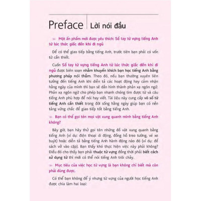 Sách - Sổ Tay Từ Vựng Tiếng Anh - Từ Lúc Thức Giấc Đến Khi Đi Ngủ (Bao Gồm Sách Và 1 Đĩa MP3) - Nhân Trí Việt