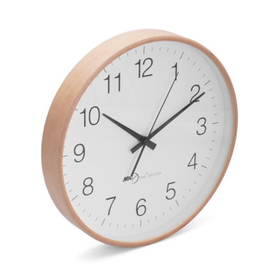 Đồng hồ treo tường  Maytime viền mỏng bằng gỗ - 	342105