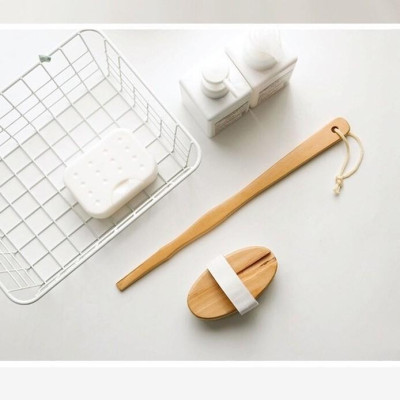 Bộ Bàn Chải Tắm Cọ Da Khô, Tẩy Da Chết Body, Gậy Chà Da Khi Tắm Massage Body Cực Loại Tháo Rời (Xả Rẻ Lấy 5*)