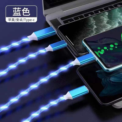 CÁP SẠC 3 ĐẦU CÓ DÂY CHẠY ĐÈN LED SẠC ĐƯỢC CÁC DÒNG ĐIỆN THOẠI - Hàng chính hãng