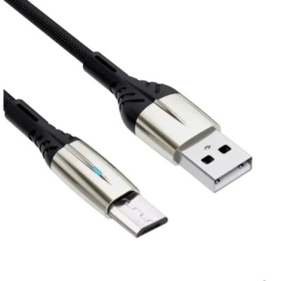 Dây sạc nhanh 3A Ham mer ( H-C12-V8 ), Chân cắm Micro, Có đèn báo, hàng chính hãng bảo hành 12 tháng