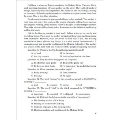 Bộ đề mới luyện thi vào lớp 10 môn tiếng anh (biên soạn theo cấu trúc đề thi mới 2025) - HA