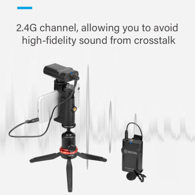 QUÀ TẶNG LÊN TỚI 359K -ROGTZ -  Micro không dây WM4 Pro K1 (thế hệ mới) sử dụng cho điện thoại, máy quay BY-WM4 PRO Wireless Lavalier Lapel Microphone for iPhone Android Smartphone DSLR Cameras Youtube Recording Streaming Vlog Hàng Chính Hãng