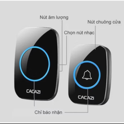 BỘ CHUÔNG CỬA BÁO KHÁCH KHÔNG DÂY XA 200M HÀNG CHUẨN CHẤT LƯỢNG CHO MỌI GIA ĐÌNH 