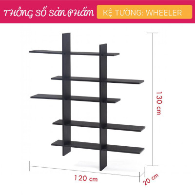 Kệ sách mini treo tường SMLIFE Wheeler