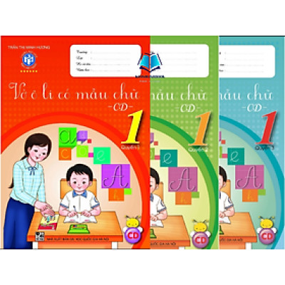 Sách - Bộ Vở Ô Li Có Mẫu Chữ Lớp 1 (3 quyển - bộ Cánh Diều)
