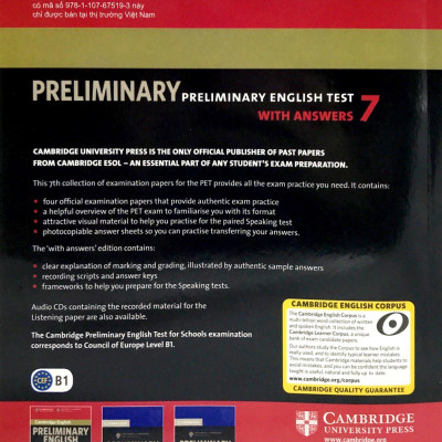 Cambridge Preliminary English Test 7 Student