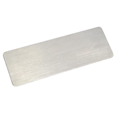 Phôi thẻ tên inox Enter BT047 60x20mm trắng xước N010 (10,50) - Bịch (10)