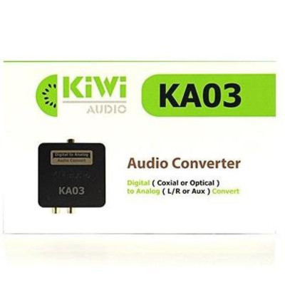 Bộ chuyển âm thanh TV 4K quang optical sang audio AV ra amply + Cáp optical KA03 Bộ Chuyển Quang Âm Thanh Từ Digital Sang Analog Âm Thanh Lớn Tặng Kèm Dây AV - Hàng chính hãng