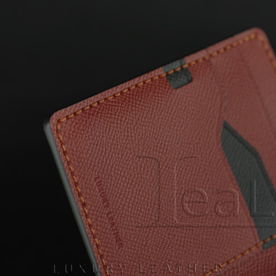 Ví Da Epsom Dáng Đứng Handmade Lealux Epsom Wallet 3