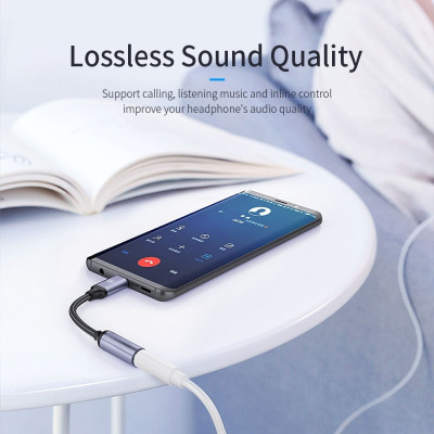 Cáp USB Type C to 3.5mm cao cấp - Hàng Chính Hãng