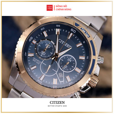 Đồng hồ Nam Citizen Quartz Chronograph AN8206-53L 46.5mm