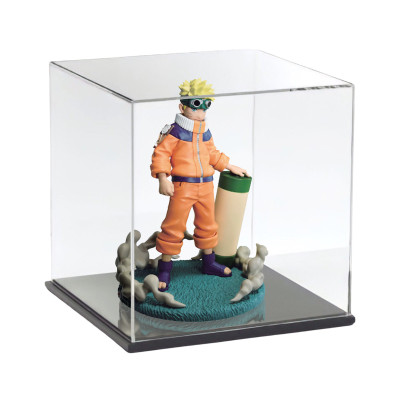 Hộp mica Enter BOX103 20x20x20cm mica dày 2mm, đế đen 5mmx2 vuông, Hộp trưng bày mô hình, Hộp mica trong chống bụi