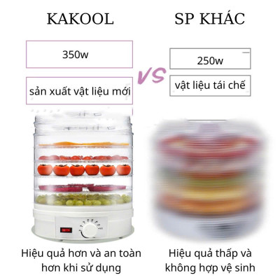 Máy sấy thực phẩm gia đình sấy khô siêu nhanh sấy hoa quả thịt cá tôm mực cực tiện